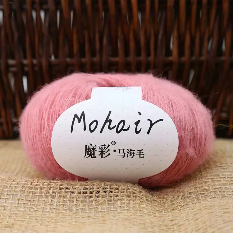 10Pcs/Lot Mohair Yarn hand knitting Soft Mohair Crochet yarn For knit lana crochet wool DIY Shawl Sweater Cloth