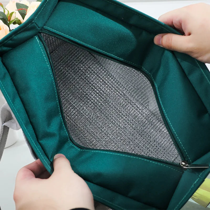 Thermal Insulation Lunch Bag Large Capacity Multifunctional Handbag Outdoor Picnic Thermos Baby Diaper Bottle Storage Mummy Bags